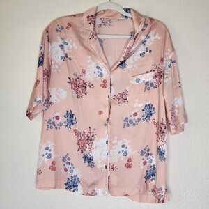 Nordstrom Lingerie Floral Silky Pajama Set S